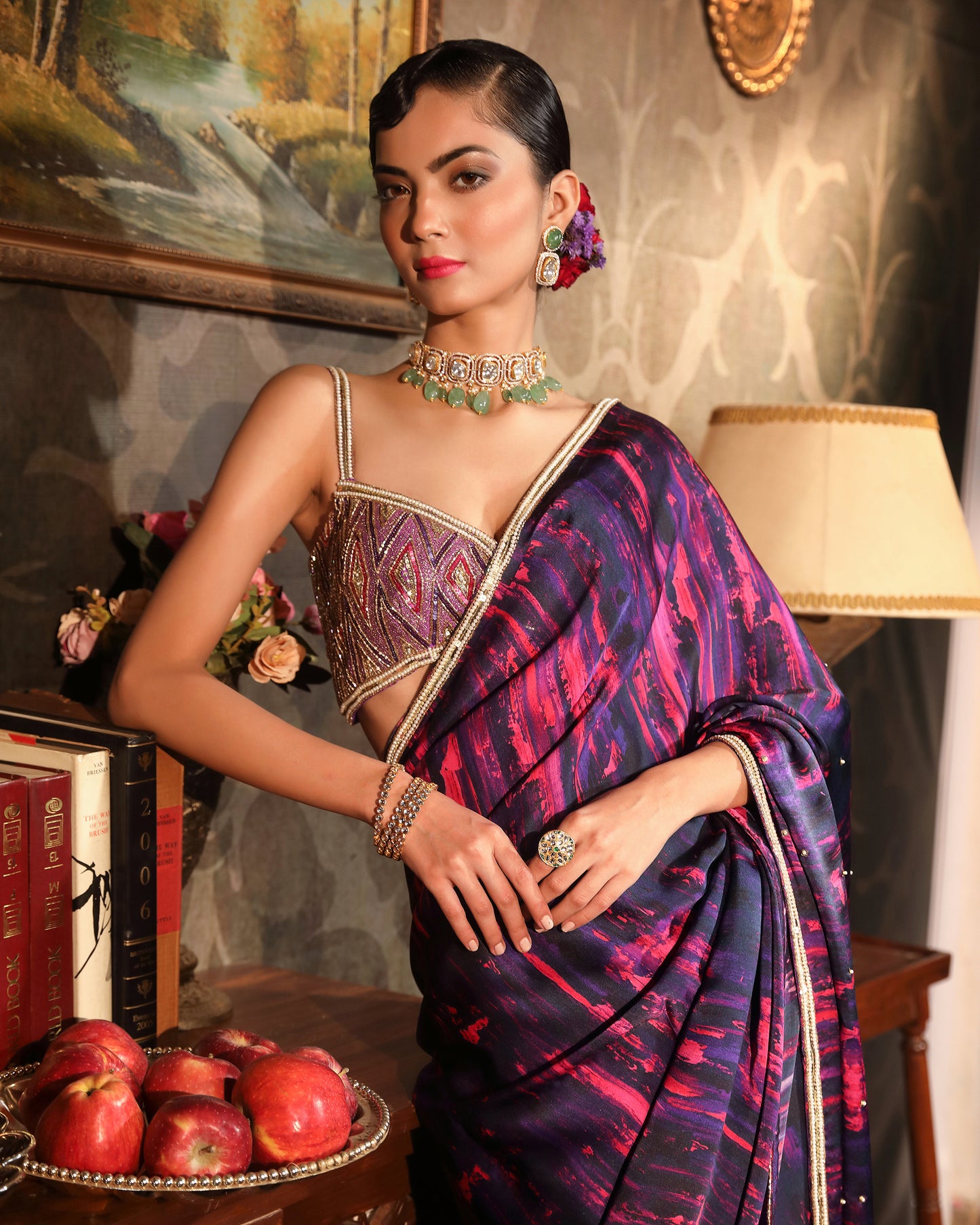 The Ultra-Violet Saree