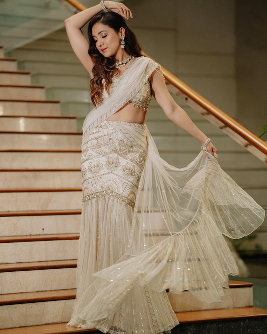 The Ivory Saree