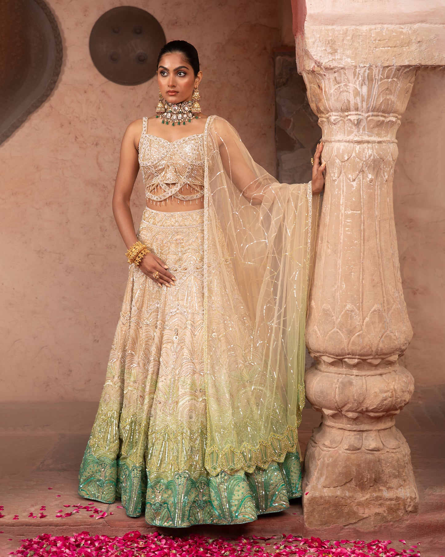 The Ombre Lehenga