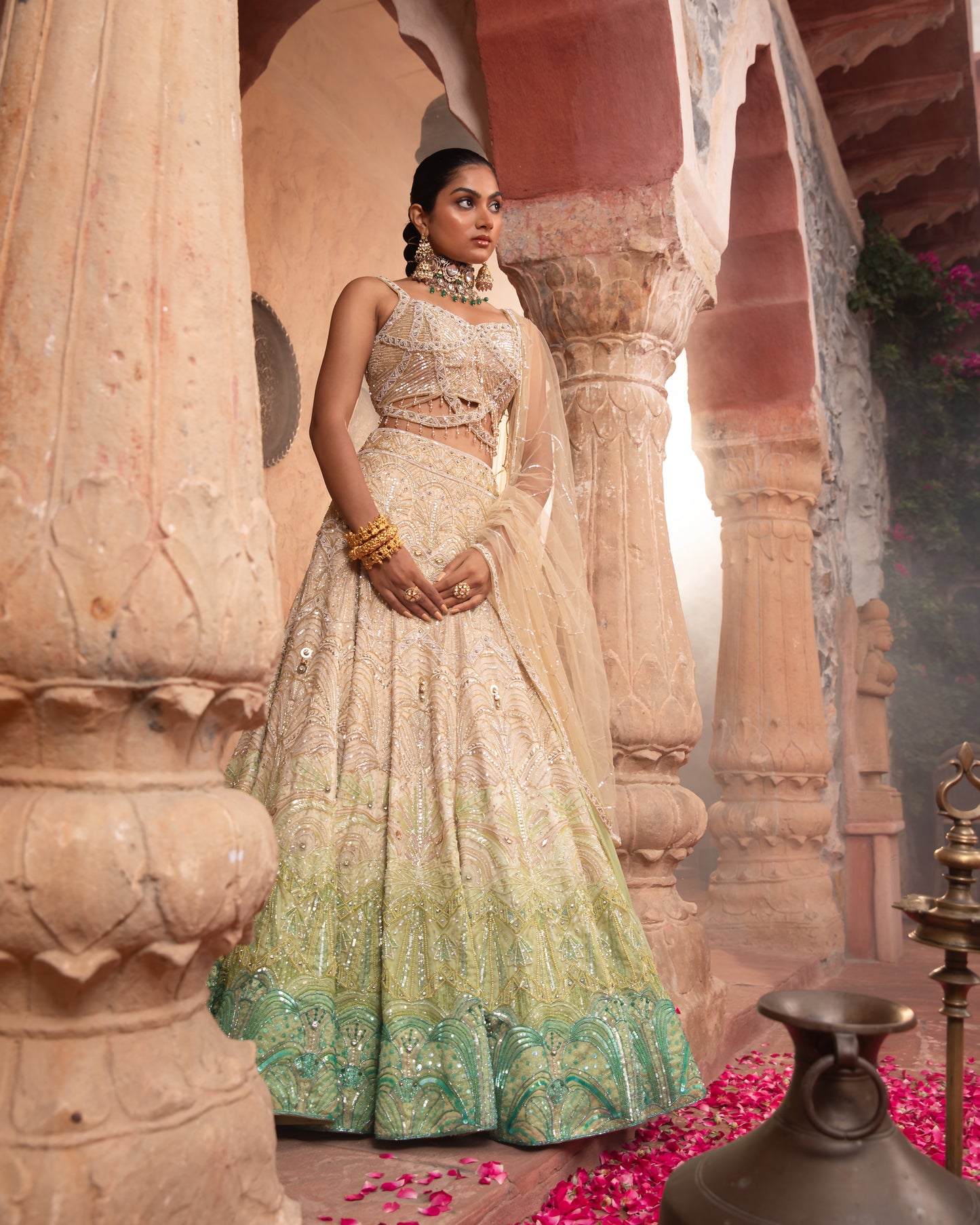 The Ombre Lehenga