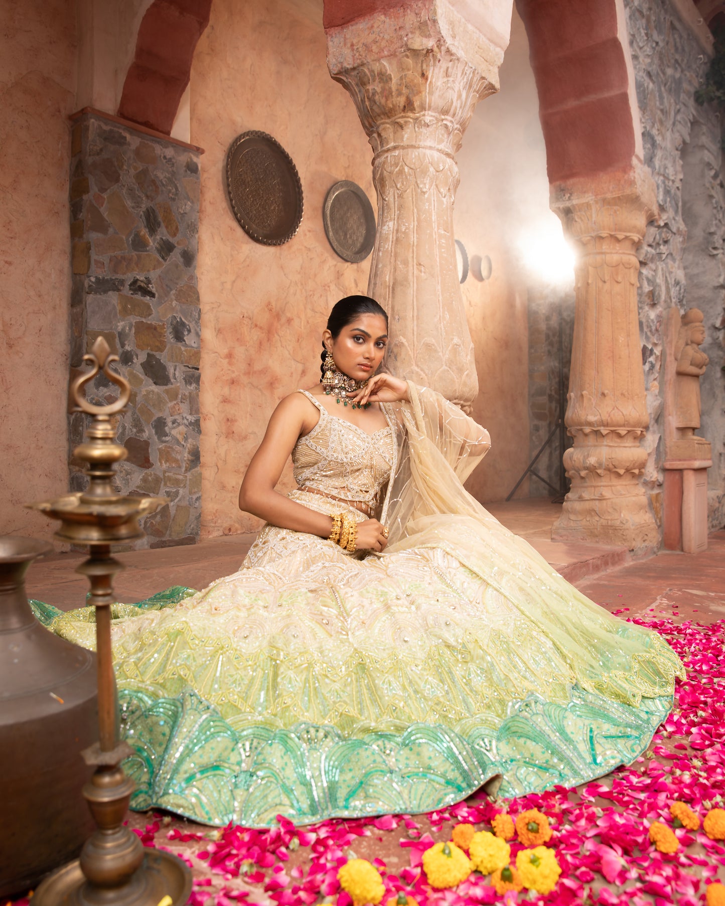 The Ombre Lehenga