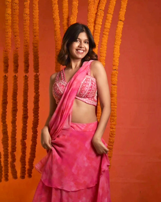 The Rosy Days Saree